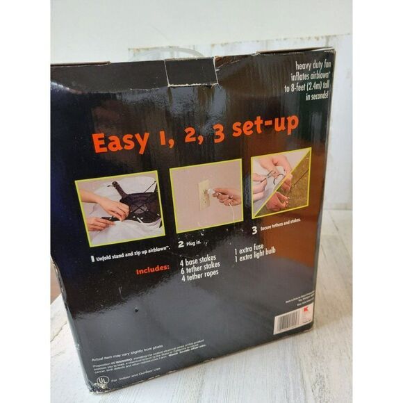 Gemmy inflatable pumpkin 8 ft archway Halloween totally Google lawn decor - Picture 3 of 4